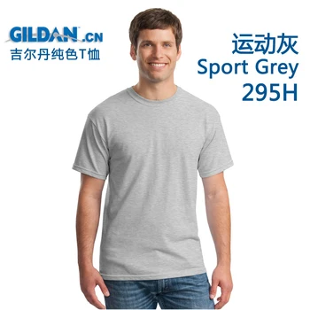 GILDAN 76000 5vnt Vyrų Medvilnės marškinėliai Kieto Short Sleeve T Shirt Mens Naujas O-kaklo Viršūnes Tees Pagrindinio TShirts Prekės ženklo Drabužių