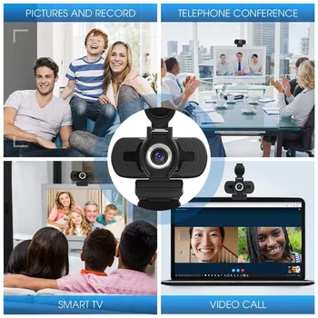 USB HD Kamera Digital Video Web Cam Kamera, Mikrofonas Įrašo Žinynas Reguliuojama Kamera, Kompiuterių KOMPIUTERIO, Nešiojamojo kompiuterio Darbalaukio INQMEGA