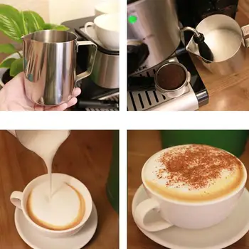 Nerūdijančio Plieno Putų Ąsotis Traukti Gėlių Puodelis Kavos, Pieno Putų Latte Art Pieno Putos Įrankis Coffe reikmenys virtuvės priedai