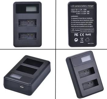 Baterijos (2-Pack) + Kroviklis Sony NP-BX1, NP-BX 1, NPBX1, NP-BX1/M8 Įkrovimo Lithum Jonų X Tipas