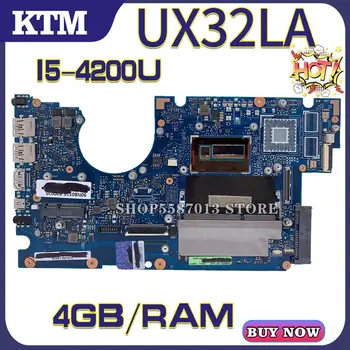 UX32L už ASUS UX32LA U32L UX32LA_LN UX32LN nešiojamas plokštė UX32LN mainboard bandymo GERAI I5-4200U cpu, 4GB-RAM