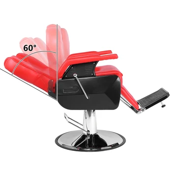 Grožio Salonas Kėdžių Salonas Kėdė Kirpykla Profesinės Salonas Barber Kėdės 8702A Raudona Barber Kėdės, Optikos Salonas, Grožio Įranga