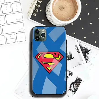 Super Herojus Logotipą, Telefono dėklas Grūdintas Stiklas iPhone 12 pro max mini 11 Pro XR XS MAX 8 X 7 6S 6 Plus SE 2020 atveju Stebuklas