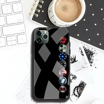 Super Herojus Logotipą, Telefono dėklas Grūdintas Stiklas iPhone 12 pro max mini 11 Pro XR XS MAX 8 X 7 6S 6 Plus SE 2020 atveju Stebuklas