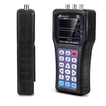 Nešiojamų Oscilloscope Skaitmeninio Signalo Funkcija Generatorius JDS6052S 2CH 50M 200MSa/S 5 Kalbos Signalų Generatorius