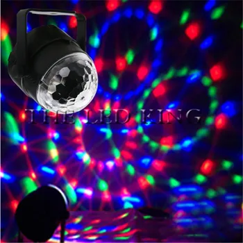 Mini RGB LED Kristalų Magija Kamuolys Etapo Poveikį, Apšvietimo Lempos Lemputė Šalies Disco Club DJ Šviesos Šou Lumiere šalies baras žibintai namų