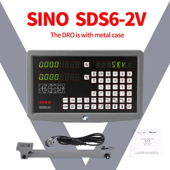 Naujas Originalus Kinijos SDS6-3V 3 ašių skaitmeninių vaizdų DRO komplektas ir 3 gabalus KINIJOS KA300 tiesinės skalės linijinis encoder valdovas