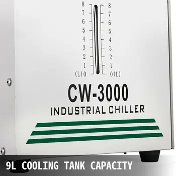 VEVOR 9L Pramoniniai Vandens Šaldymo Šaldytuvas CW-3000DG Aušinimo Co2 Stiklo Lazerinės Vamzdis Po 60w/80w Lazerinio Graviravimo Įrankis