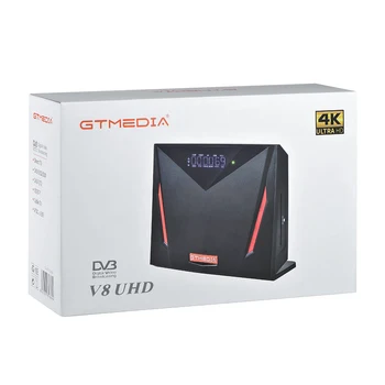 GTMEDIA V8 UHD DVB S2 palydovinis imtuvas Pastatytas 2.4 G WiFi Paramos H. 265 DDVB-S/S2/S2X+T/T2/Kabelis/ATSC-C/ISDBT geriau V8X V8