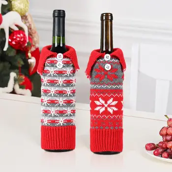 QIFU Kalėdų Snaigės Vyno Butelis Nustatyti Kalėdų Dekoracijas namams 2020 Kalėdų Papuošalai Navidad Laimingų Naujųjų Metų Dovana 2021Noel