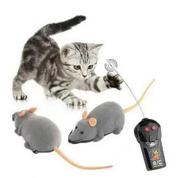 Karšto Naujas Kačių Žaislai Nuotolinio Valdymo Wireless RC Modeliavimo Pelės Žaislai, Elektroniniai Pelių, Žiurkių Žaislai Kačiukas Kačių mados Naujovė Žaislų
