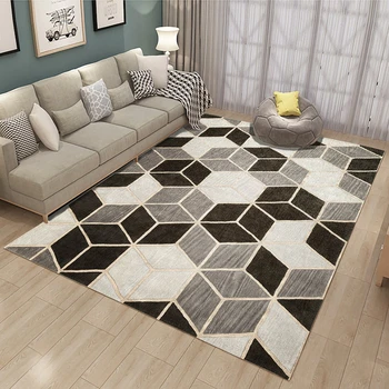 Europos Namų dekoro minkštas kilimas Salonas geometrinis stačiakampis, dideli dydžiai plotas kilimas miegamojo, svetainės vilnos audinys grindų kilimėlis