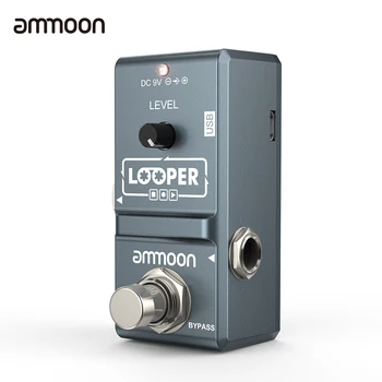 Ammoon AP-09 Looper Gitaros Pedalas Nano Serijos Linijos Elektrinės Gitaros Efektu Pedalas Tiesa Apeiti Neribotas Overdubs Gitara Dalys