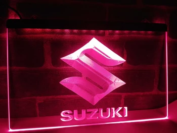 LG194 - Suzuki LED Neon Light Ženklas kabo ženklas, namų dekoro amatai