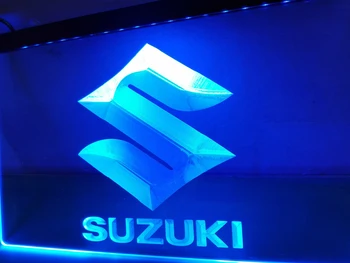 LG194 - Suzuki LED Neon Light Ženklas kabo ženklas, namų dekoro amatai