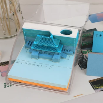 Kinijos Blokuoti 3D Lazeris Spausdinti Bloknotai Naujovė Derliaus Bloknotą
