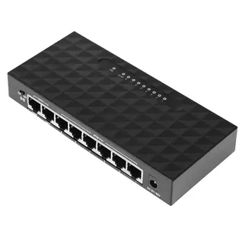 8Port Gigabit Ethernet Switch Smart Switcher Aukštos kokybės 10/100 Mbps Ethernet Tinklo Jungiklio, RJ45 Hub Interneto Splitter