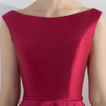 Ladybeauty Naują Atvykimo Elegantiškas Raudonojo Vyno Vakarinę Suknelę Aukštas, Žemas, Trumpas, Priekiniai Ilgai Atgal Jungiamąją Oficialią Šalies Plius Dydis Suknelės