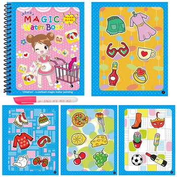 Ankstyvojo Ugdymo Montessori Tapybos, Piešimo Lenta Vaikams Žaislų, Spalvinimo Knygelė Doodle & Magic Pen Magija Vandens Piešimo Knyga