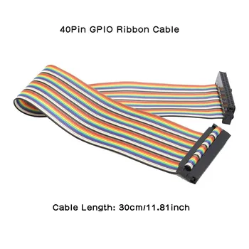 GPIO Breakout Išplėtimo Rinkinys,T-Formos Breakout Adapterio Plokštė+40Pin GPIO kabelis+Breadboard už Aviečių Pi 4B/3B+/3B/2B