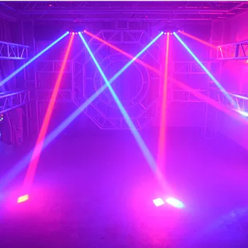 LED disco etape aukštą ryškumą, aštuonių akių šviesos skenerio ventiliatorius pluošto juosta lazerio RGBW skaitytuvas DJ club Kalėdų renginį etapo veiklos