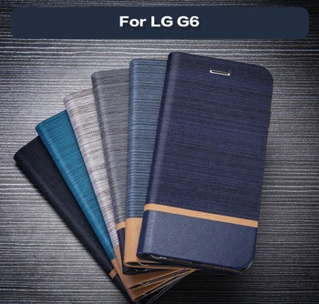 Pu Odos Telefoną Atveju LG G6 Flip Book Atveju Minkštas Silikoninis Galinio Dangtelio LG G6 Verslo Piniginės Kortelės Lizdas Atveju