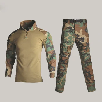 Armijos Karinę Uniformą Taktinis G3 BDU Kamufliažas Kovoti Nustatyti Airsoft Karo Žaidimas Marškinėliai Kelnės Karinės Multicam Medžioklės Camo Drabužių