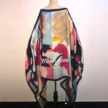Spausdinti Moterų 2020 M. Mados Dizaino Prarasti Suknelė Batwing Maxi Ilgas Femme Vestidos Vasarą, Rudenį Šalies Elegantiška Suknelė