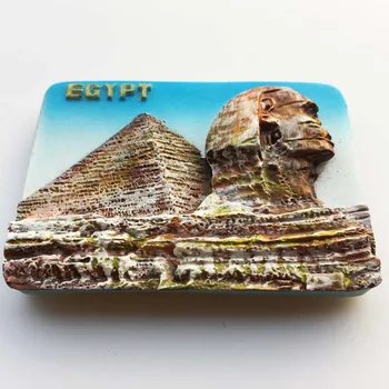 Egipto turizmo suvenyrų orientyras pastatas sfinksas stereo magnetiniai lipdukai šaldytuvas