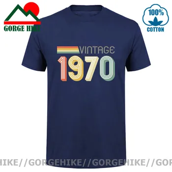 GorgeHike Naujausias Dizaino Vintage 1970 marškinėliai vyrams Retro Gimė 1970, T-marškinėliai, Pagaminti 1970 metais Marškinėlius Tėtis Tėvo diena, Gimtadienis Marškinėlius