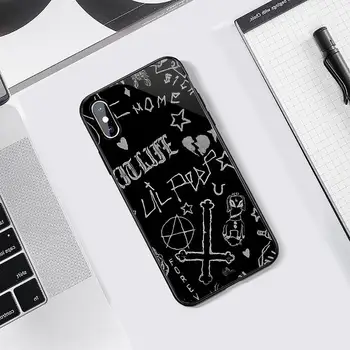 Lil Peep Amerikiečių reperis coque padengti funda Telefono dėklas Grūdintas stiklas iphone 5C 6 6S 7 8 plus X XS XR 11 PRO MAX