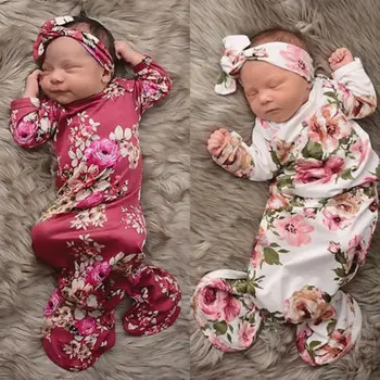 Pudcoco JAV Akcijų Kūdikiams, Kūdikių Gėlių Suvystyti Deformuoti Antklodė miegmaišį Lankelis Apranga