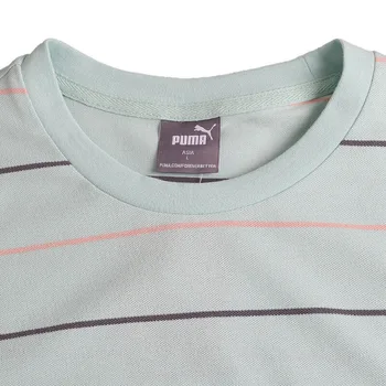 Originalus Naujas Atvykimo PUMA SINTEZĖS Striped Tee vyriški marškinėliai trumpomis rankovėmis Sportinę aprangą