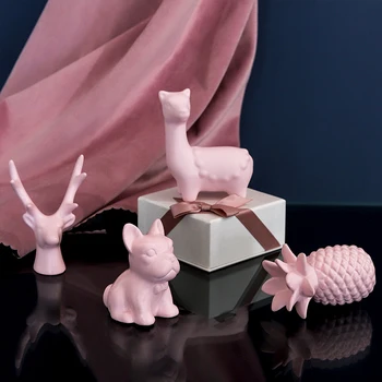 Namo Apdaila Miniatiūriniai Modelis Statulėlės Vaisių Gyvūnų Modelio Dervos Amatų Vaikai Kambario Dekoro Priedai Gimtadienio Dovanos Ornamentu