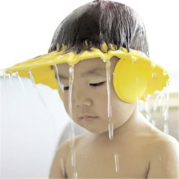 Geriausias Vaikų Vandeniui Bžūp Saugus Baby Shower Bžūp Vaikai Pirties Kepurės Snapeliu Reguliuojamas Baby Shower Bžūp Apsaugoti Akis Plaukų Šampūnas Bžūp