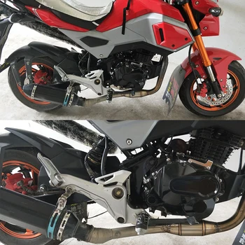ZSDTRP 51MM Motociklo Katalizatorius, Išmetamosios Išplėtimo Kamera Viduryje Vamzdis Nuorodą Vamzdis Duslintuvo Triukšmo Garso Eliminator Pabėgti Moto