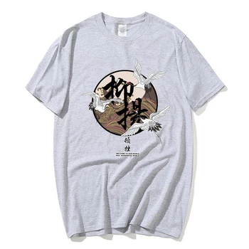 Specialusis Japonijos Banga prekės trumparankoviai vyrų ir moterų vasaros gatvės hip-hop T-shirt Kinų stiliaus mėgėjai su puse rankovėmis