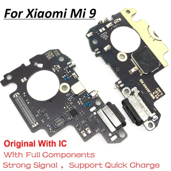 Originalus Įkroviklis Valdybos Flex PCB Už Xiaomi Mi 9 Mi9 USB Jungtis Dock Įkrovos Juostelės Kabelis