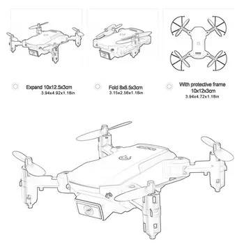 S66 Nuotolinio Valdymo Drone Hd aerofotografija Profesinės Keturias ašis Orlaivių Lankstymo Orlaivio Modelis