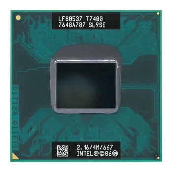 Intel CPU nešiojamas kompiuteris Core 2 Duo T7400 CPU 4M (Socket 479 Cache/2.16 GHz/667/Dual-Core) Nešiojamas kompiuteris procesorius