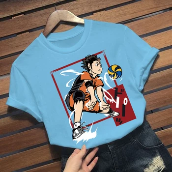 Haikyuu Vyrų Marškinėliai Kuroo Anime, Manga Shoyo Tinklinis Cool Marškinėliai Trumpomis Rankovėmis T-Shirt