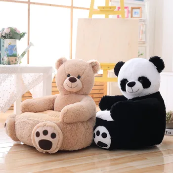 Animacinių filmų Gyvūnų Pliušinis Sofa Vaikai maži vaikai Sėdi Plushie Slaugos Įdaryti Giant Panda Įdaryti Vienaragis Antis Padengia 50*50*45cm