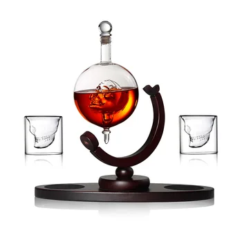 Namo Apdaila Kūrybos Stiklo Viskio, Vyno Laikiklis Kaukolės Taurė Stiklo Vyno Butelis Raudonojo Vyno, Degtinės, Vyno Butelis Amatų Apdaila