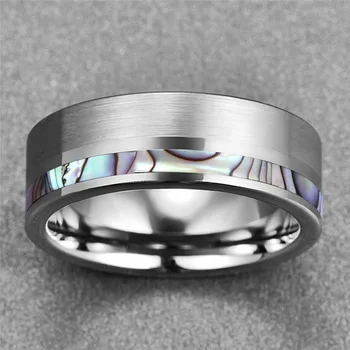 2019 Bižuterijos Mens Žiedas Matinis Paviršius Ausinukės Volframo Plieno Žiedas Vyrams Vestuvės Vestuvinis Žiedas Pora Dovana