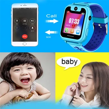 LIGE Vaikų Smart Žiūrėti Kūdikių Žiūrėti LBS Poziciją Tracker SOS Pagalbos Telefono Skambutį, Mergaitė, Berniukas, Kids, Smart Watch Paramos SIM Kortelės
