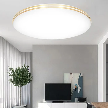 Ultra-Plonas LED Lubų Šviesos Turas Akrilo Dual Silver-Line/Gold-Line Sienos Įleistinis Sumontuoti 18W/24W Lubų Lempa už kambarį