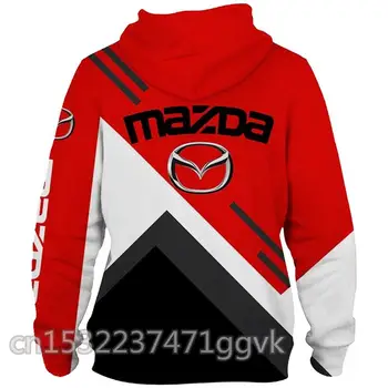 Vyrai Hoodies Mazda Automobilių 3D Logo Spausdinimas Atsitiktinis Hip-Hop Harajuku ilgomis Rankovėmis Hoodies Vyrų Striukė Vyrų Hoodie Drabužiai