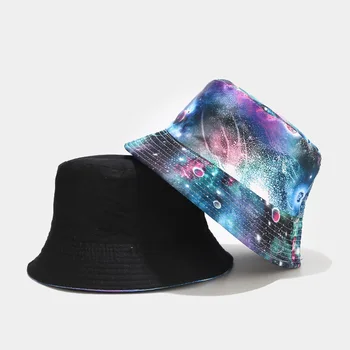 2020 m. pavasarį naują stiliaus grafiti spausdinti dvi šoninės Kibiro Kepurę Žvejys Skrybėlę lauko kelionių skrybėlė nuo Saulės Bžūp Skrybėlės Moterims ir vyrams 133