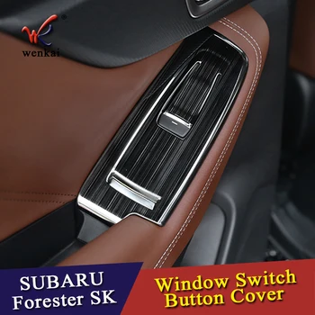 Dėl Subaru Forester SK 2018 2019 Interjero Aksesuarų Durų rankų atramos duryse esantį Mygtuką Padengti Apdaila Lipdukas