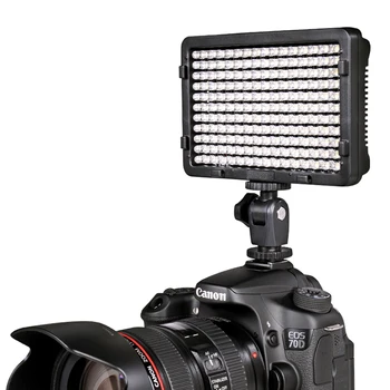 PT-176S LED Vaizdo įrašo Šviesos Bi-spalvos Temperatūra Reguliuojama 3200K/5500K Fotografijos DSLR Foto Šviesos Canon Nikon
